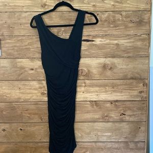 EUC Express dress. One shoulder is mesh